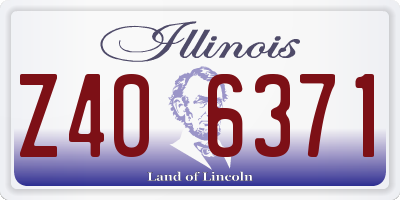 IL license plate Z406371
