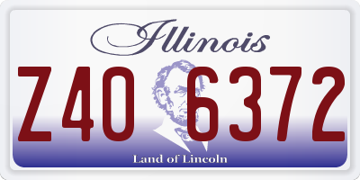 IL license plate Z406372