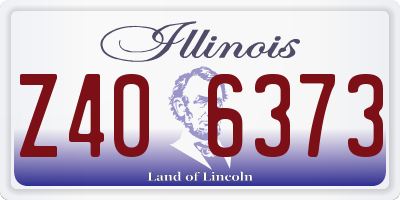 IL license plate Z406373
