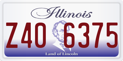 IL license plate Z406375