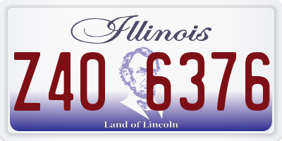IL license plate Z406376