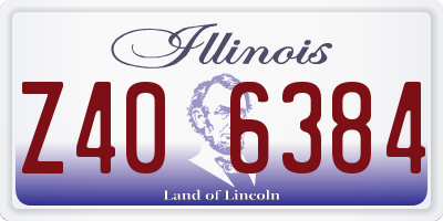 IL license plate Z406384