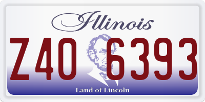 IL license plate Z406393