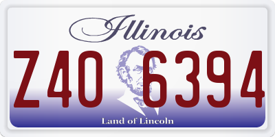 IL license plate Z406394
