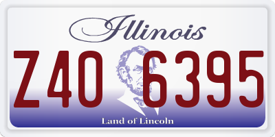 IL license plate Z406395
