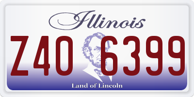 IL license plate Z406399