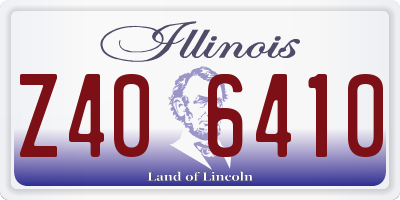 IL license plate Z406410