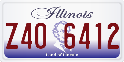 IL license plate Z406412