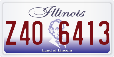 IL license plate Z406413