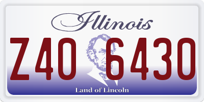 IL license plate Z406430
