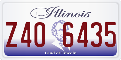 IL license plate Z406435