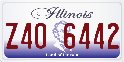 IL license plate Z406442