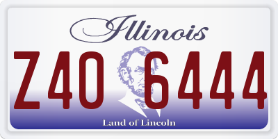 IL license plate Z406444