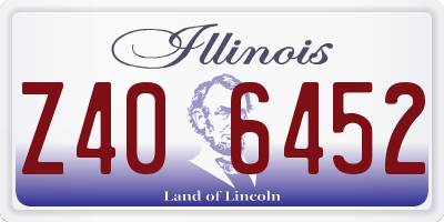 IL license plate Z406452