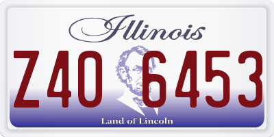IL license plate Z406453