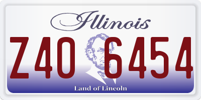 IL license plate Z406454