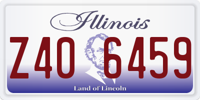 IL license plate Z406459