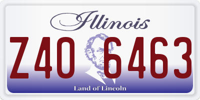 IL license plate Z406463