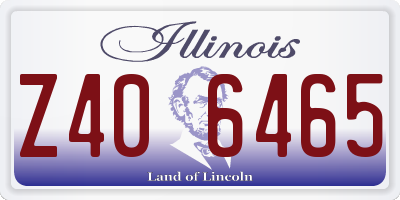 IL license plate Z406465