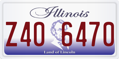 IL license plate Z406470