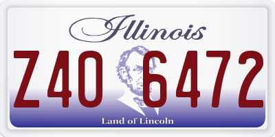 IL license plate Z406472