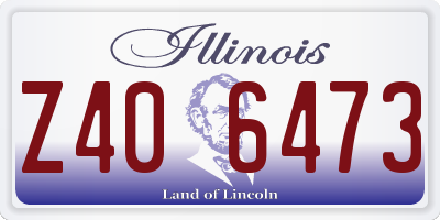 IL license plate Z406473