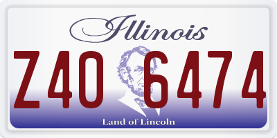 IL license plate Z406474