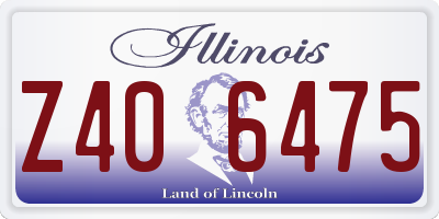 IL license plate Z406475