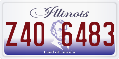 IL license plate Z406483