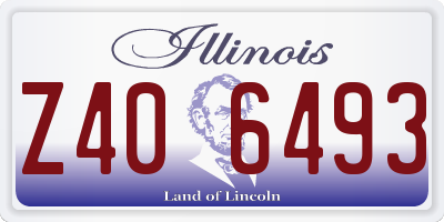 IL license plate Z406493