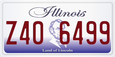 IL license plate Z406499
