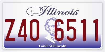 IL license plate Z406511