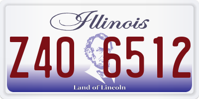 IL license plate Z406512