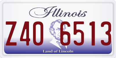 IL license plate Z406513