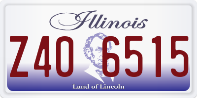 IL license plate Z406515