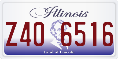 IL license plate Z406516