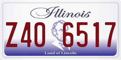 IL license plate Z406517