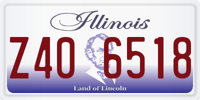IL license plate Z406518