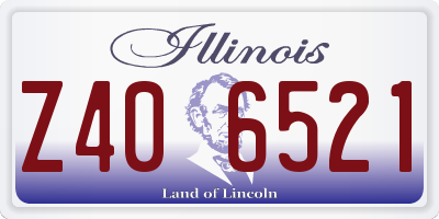 IL license plate Z406521