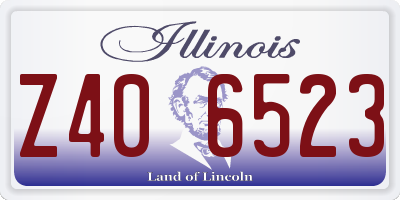 IL license plate Z406523