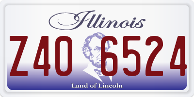 IL license plate Z406524