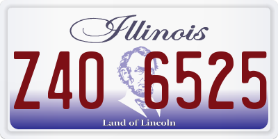 IL license plate Z406525