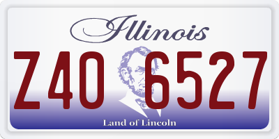 IL license plate Z406527