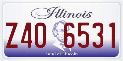 IL license plate Z406531
