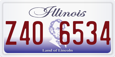 IL license plate Z406534