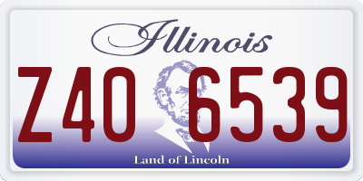 IL license plate Z406539