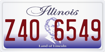 IL license plate Z406549