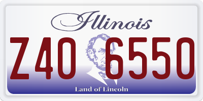 IL license plate Z406550
