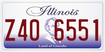 IL license plate Z406551