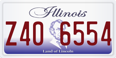 IL license plate Z406554
